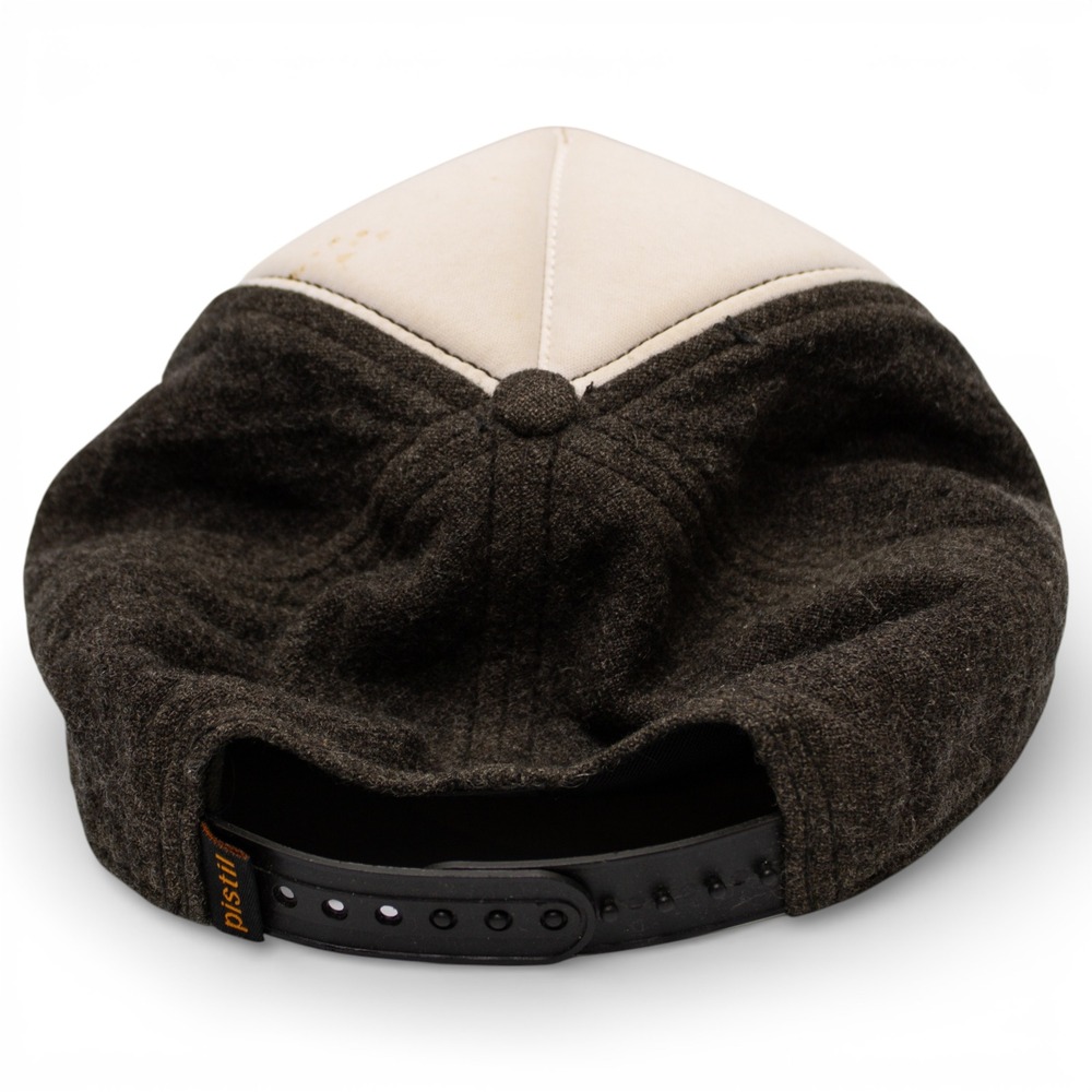 Pistil Buffalo Trucker Hat Unisex Adjustable Brown Cream Wool Blend Snapback - Picture 3 of 7